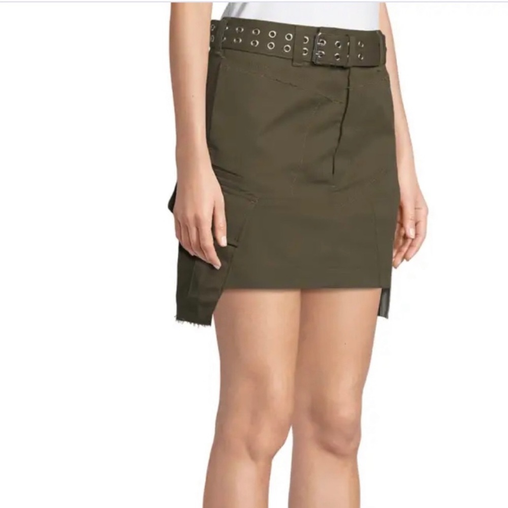 Olive Green Women's Skirt - Picture 7 of 15